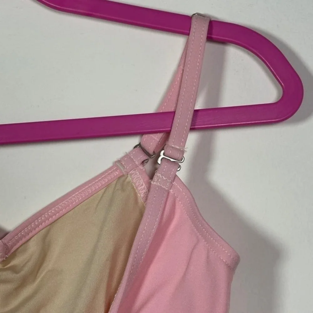 Capezio Pink Camisole Leotard Adjustable Straps Medium  CM NWT